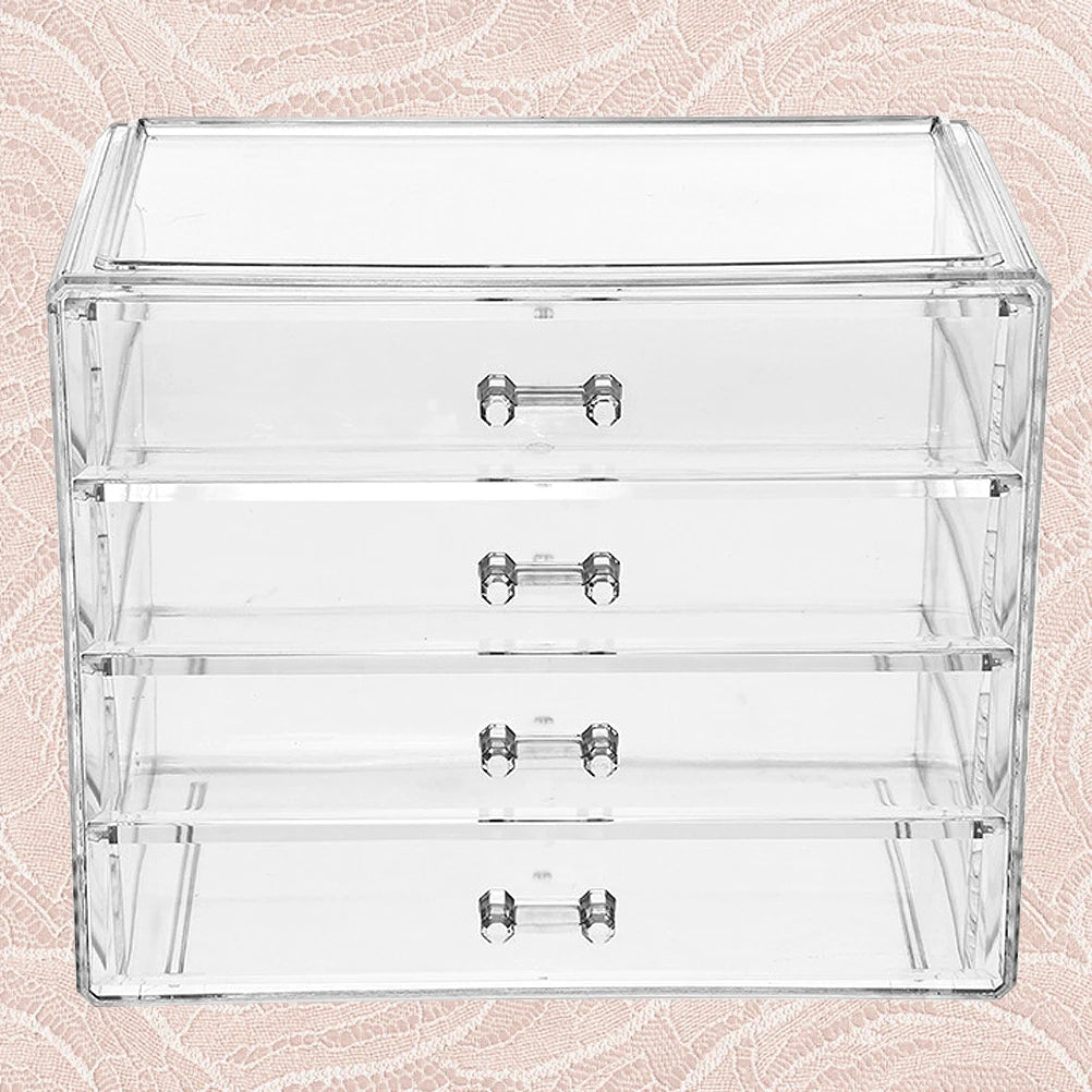 Vanity Storage Box Drawer Beauty Organizer Moisturizing Display Makeup Case Makeup Storage Drawer Type Cosmetics Box for Home