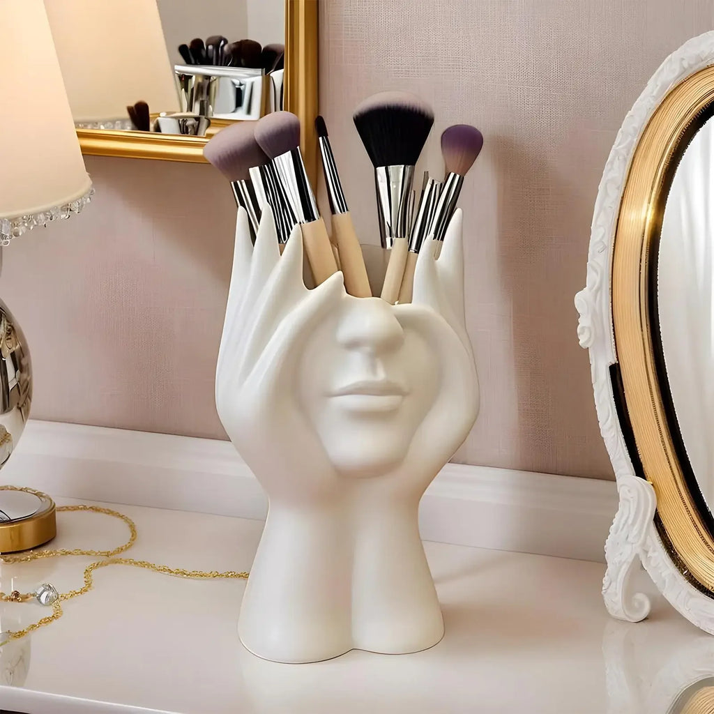 Cosmetic Brush Holder Makeup Organizer Desk Cosmetic Organizer Desktop Organizer Lipstick Eyebrow Pencil Holder Jewelry Containe