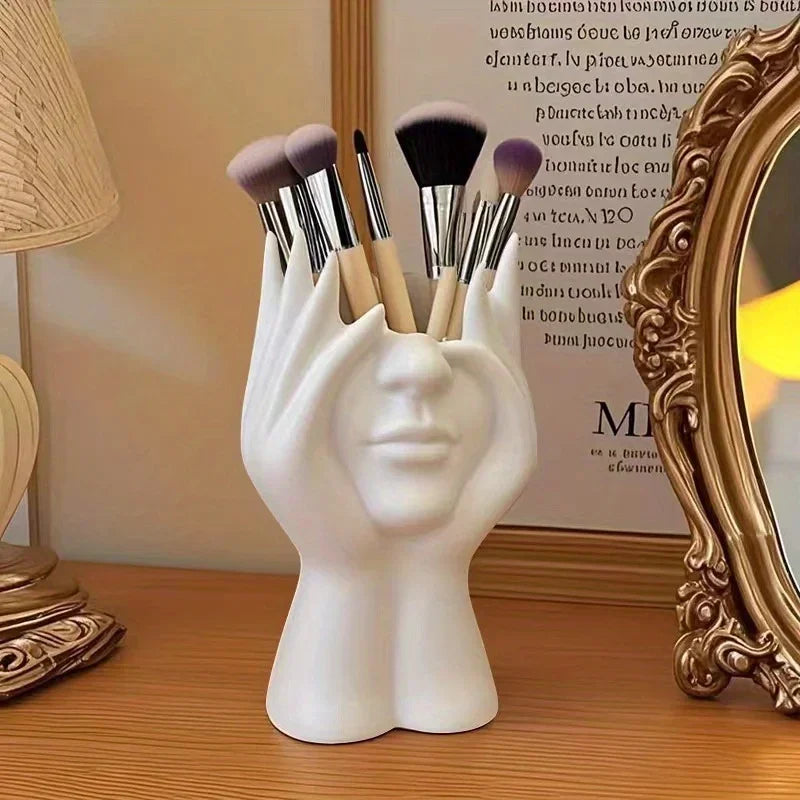 Cosmetic Brush Holder Makeup Organizer Desk Cosmetic Organizer Desktop Organizer Lipstick Eyebrow Pencil Holder Jewelry Containe