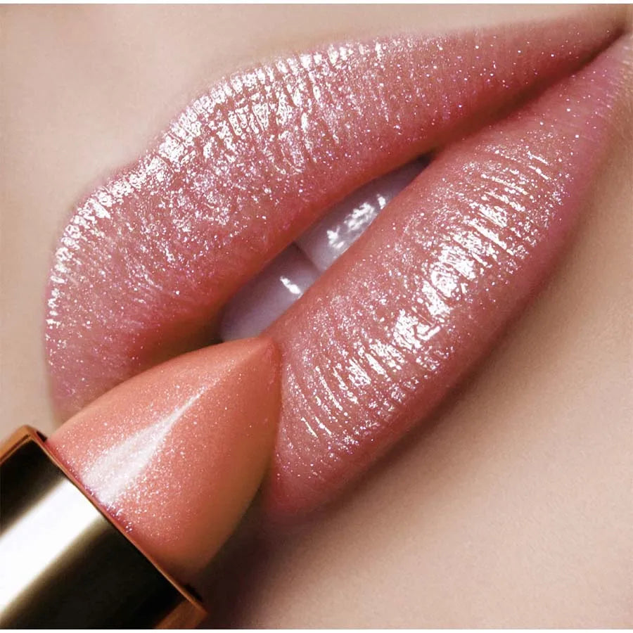 1PC  Metallic Lipstick Longlasting Glitter Lip Glaze  Waterproof Moisturize Red Luminous liptint Shimmer Shiny Lipgloss Makeup