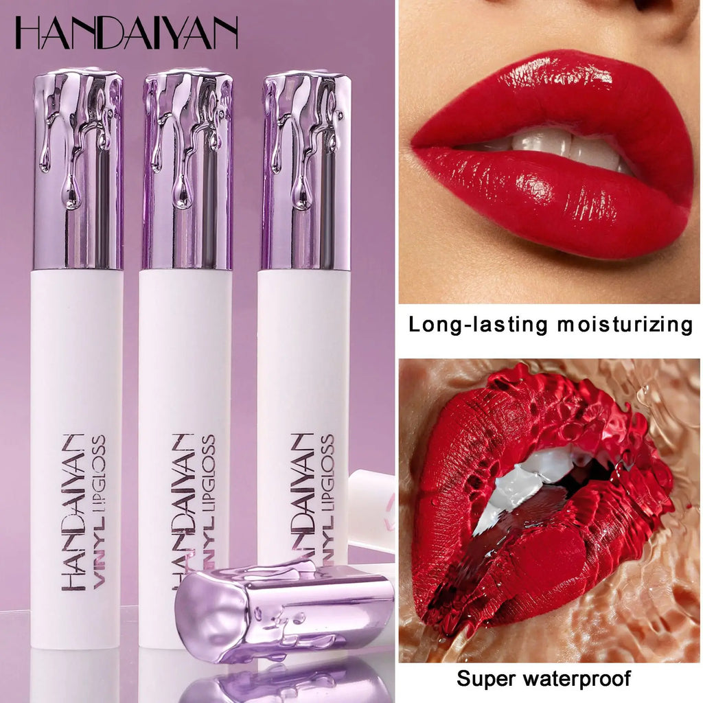 Hydrating Glossy Liquid Lipstick, Moisturizing Smooth Finish, Lightweight Non-Transfer, Long Lasting Lip Makeup, 6 Colors