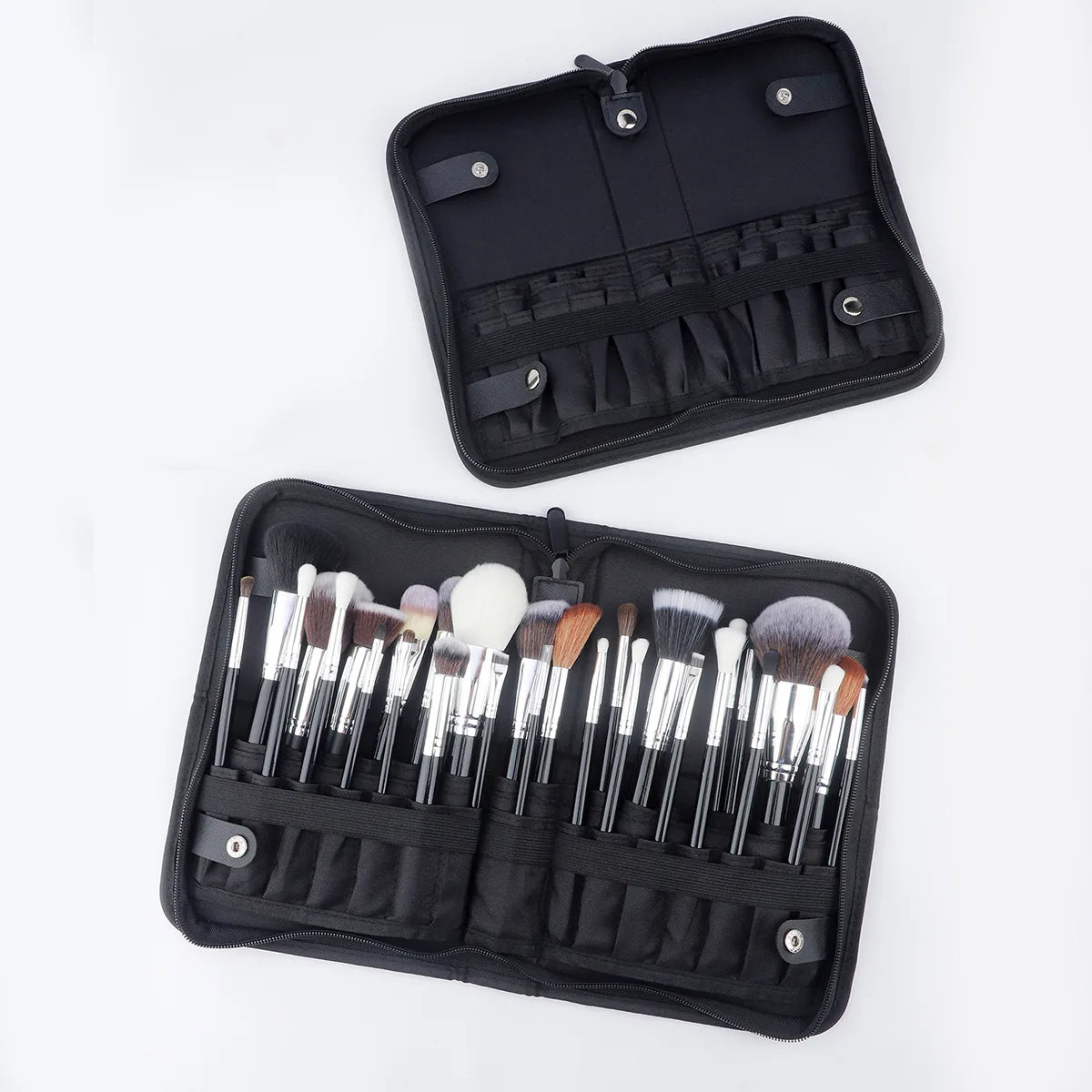 29 Holes Makeup Brush Organizer Bag Large Capacity Portable Make Up Brush Holder Folding Canvas Cosmetic Bag Artist Storage Bags