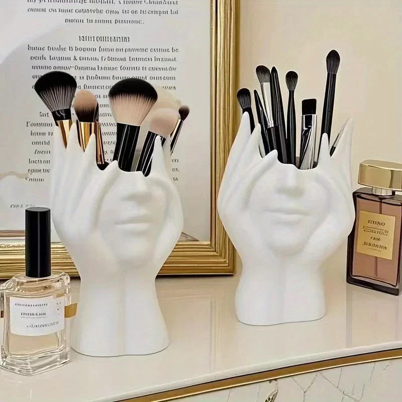 Cosmetic Brush Holder Makeup Organizer Desk Cosmetic Organizer Desktop Organizer Lipstick Eyebrow Pencil Holder Jewelry Containe