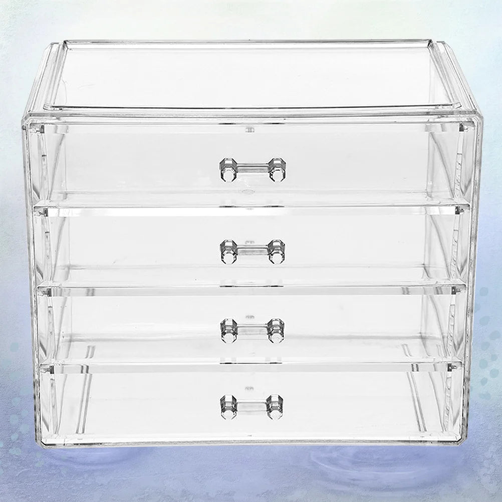 Vanity Storage Box Drawer Beauty Organizer Moisturizing Display Makeup Case Makeup Storage Drawer Type Cosmetics Box for Home