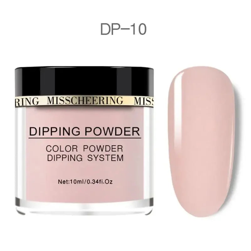 Nail Infiltrating Powder Pure Color Moisturizing UV Glue Natural Nail Dipping Powder Lasting Flash Quick Dry Durable Nail Polish