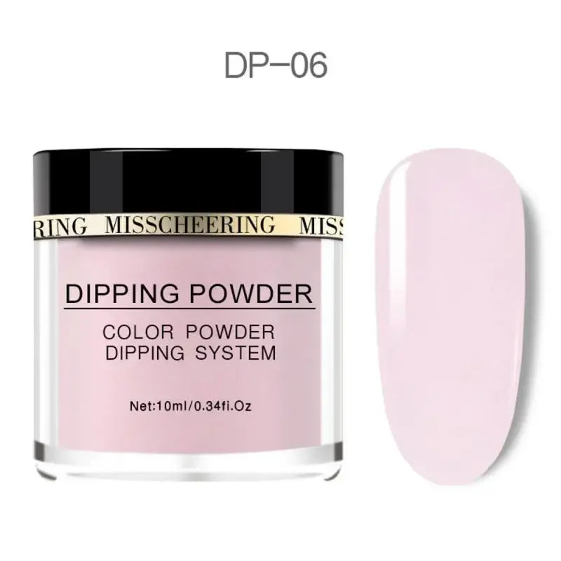 Nail Infiltrating Powder Pure Color Moisturizing UV Glue Natural Nail Dipping Powder Lasting Flash Quick Dry Durable Nail Polish