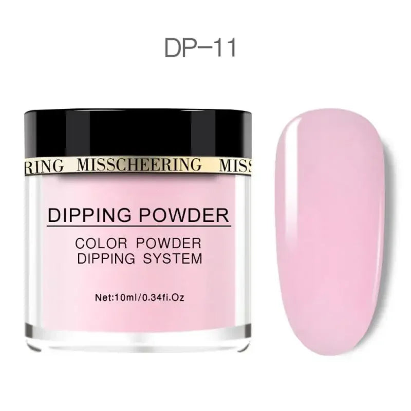 Nail Infiltrating Powder Pure Color Moisturizing UV Glue Natural Nail Dipping Powder Lasting Flash Quick Dry Durable Nail Polish