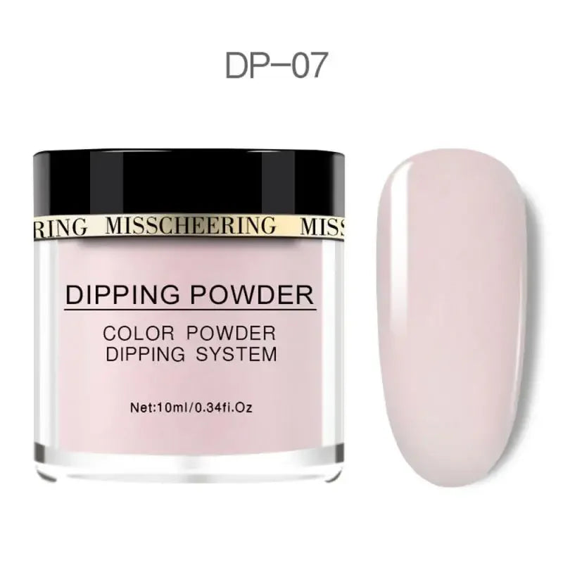 Nail Infiltrating Powder Pure Color Moisturizing UV Glue Natural Nail Dipping Powder Lasting Flash Quick Dry Durable Nail Polish