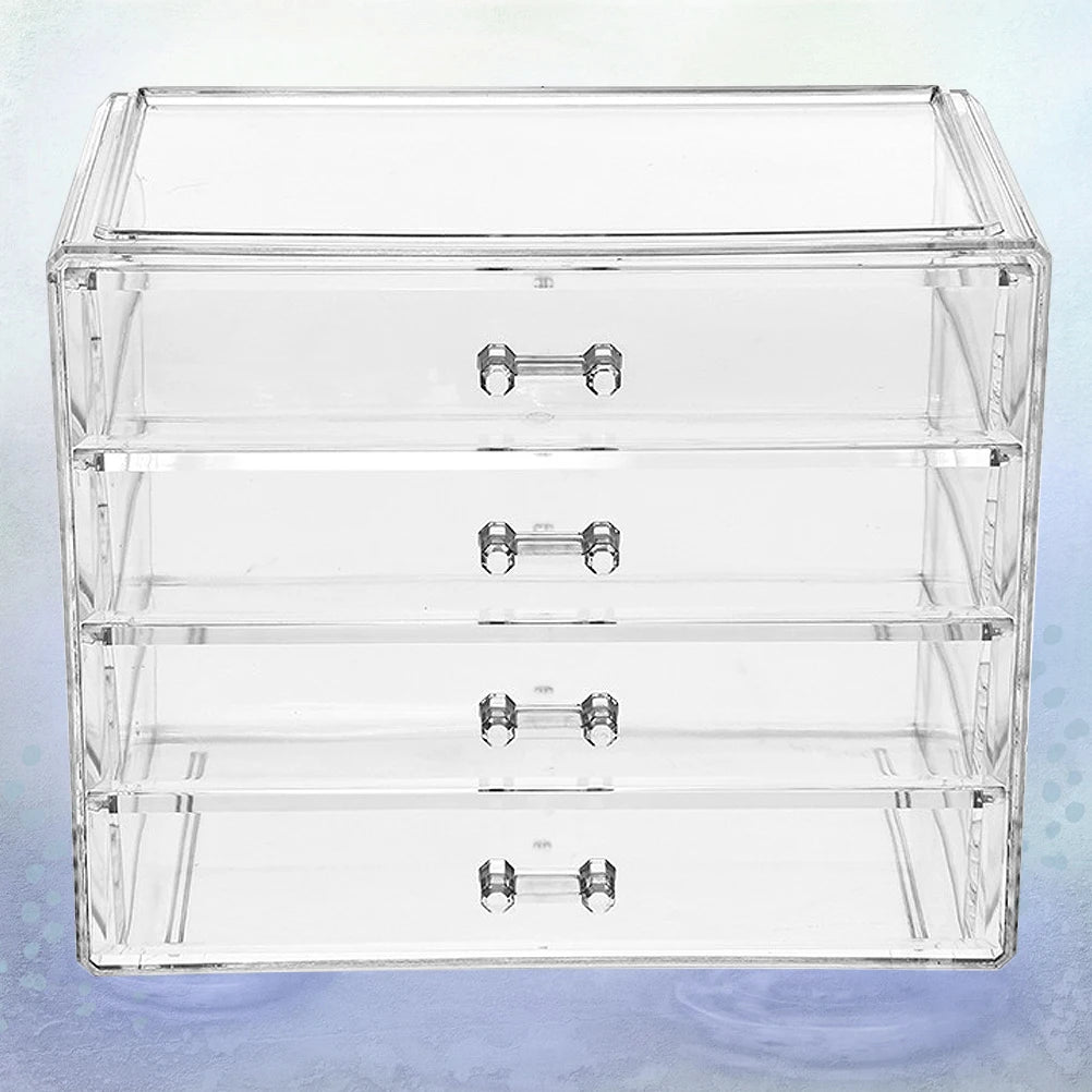 Vanity Storage Box Drawer Beauty Organizer Moisturizing Display Makeup Case Makeup Storage Drawer Type Cosmetics Box for Home